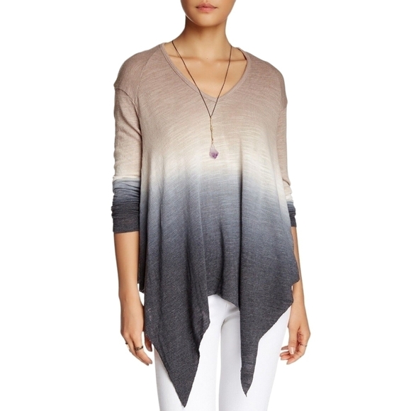 𝅺YOUNG FABULOUS & BROKE Ombre Boho Fall Layer Oversized Knit Sweater - Women's - Picture 1 of 9